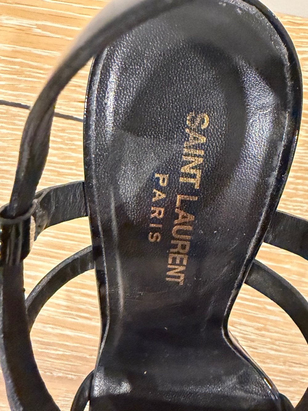 Saint Laurent Platform Black Patent Size 38 - Picture 12 of 13